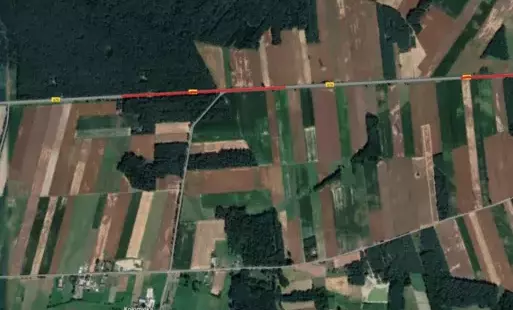 Zdjęcie do Utrudnienia w ruchu drogowym na drodze Łomża - Mężenin