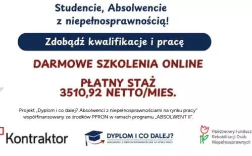 Zdjęcie do Dołącz do projektu &bdquo;Dyplom i co dalej? Absolwenci z niepełnosprawnościami na rynku pracy&rdquo;! 