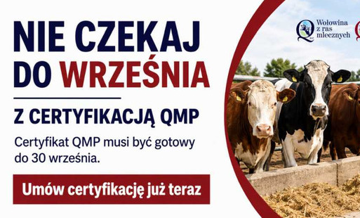 Zdjęcie do Rolniku! Nie czekaj do września z certyfikacją QMP